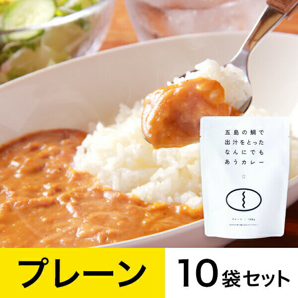 【送料込み】【五島の鯛で出汁をとったなんにでもあうカレー(プレーン)10袋セット】カレー レトルトカレー ご当地カレー ギフト 長期保存 簡単 時短 備蓄 防災 業務用 非常食 詰め合わせ