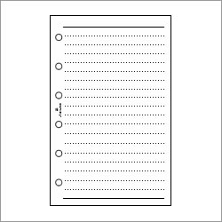 ASHFORD　システム手帳リフィル　ミニ6穴サイズ　メモリーフ　6mm罫　0041-100　（アシュフォード）