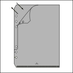 ASHFORD A5サイズシステム手帳用リフィル ファイルケース （シールインデックス付き）