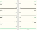 Davinci システム手帳リフィル　ミニ6穴サイズ フリーウィークリースケジュールA