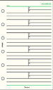 Davinci システム手帳リフィル ミニ6穴サイズ アドレス 1ページ6名