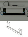 Garage　木製パソコンデスク　AFデスク用追加配線トレー AF-EDCT濃灰 W380×D57×H110mm （ガラージ/ガラーヂ/ガレージ/オフィス家具/SOHO/ソーホー/事務所/おしゃれ/シンプル/通販）