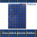 KOBE TARTAN　クリアホルダー　A4サイズW　2面タイプ （神戸タータン/タータンチェック/クリアフォルダー/クリアファイル）