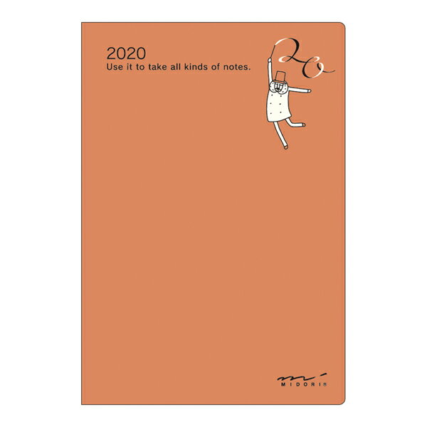 【在庫限り特価】《月間》MIDORI (ミドリ） 2020年　手帳 ポケットダイアリー＜ミニ＞　オジサン柄 27779006のサムネイル