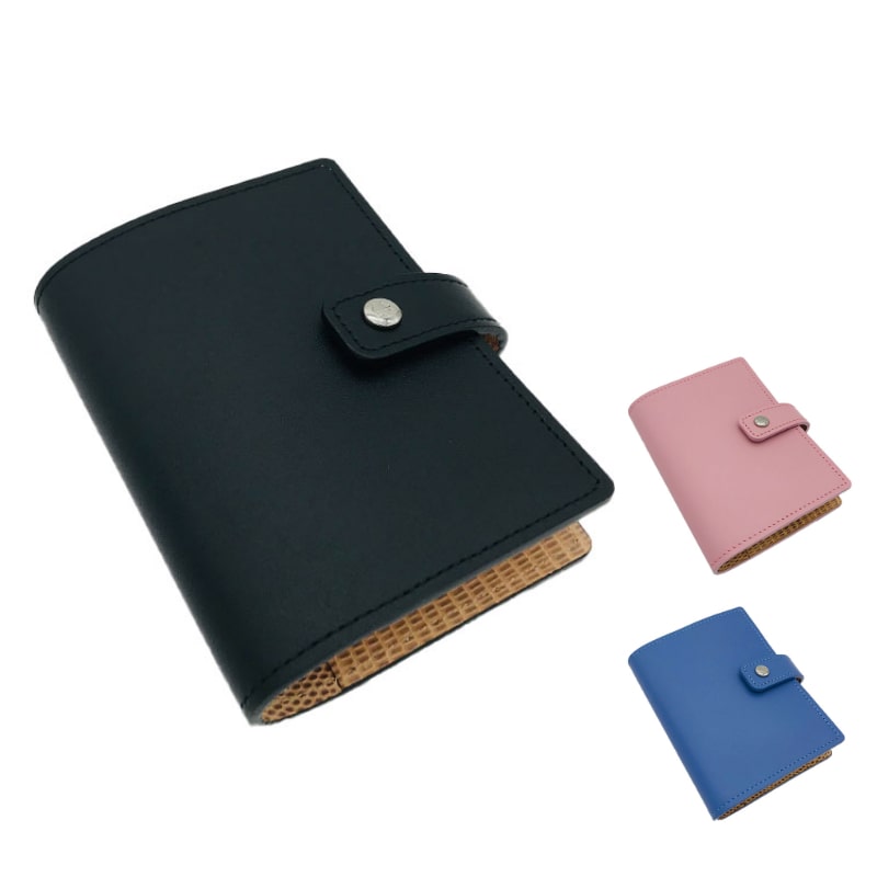 アシュフォード フィナードエッセンス システム手帳 M5 マイクロ5 13mm ホック コスモブラック/ロゼピンク/オーシャンブルー 2113