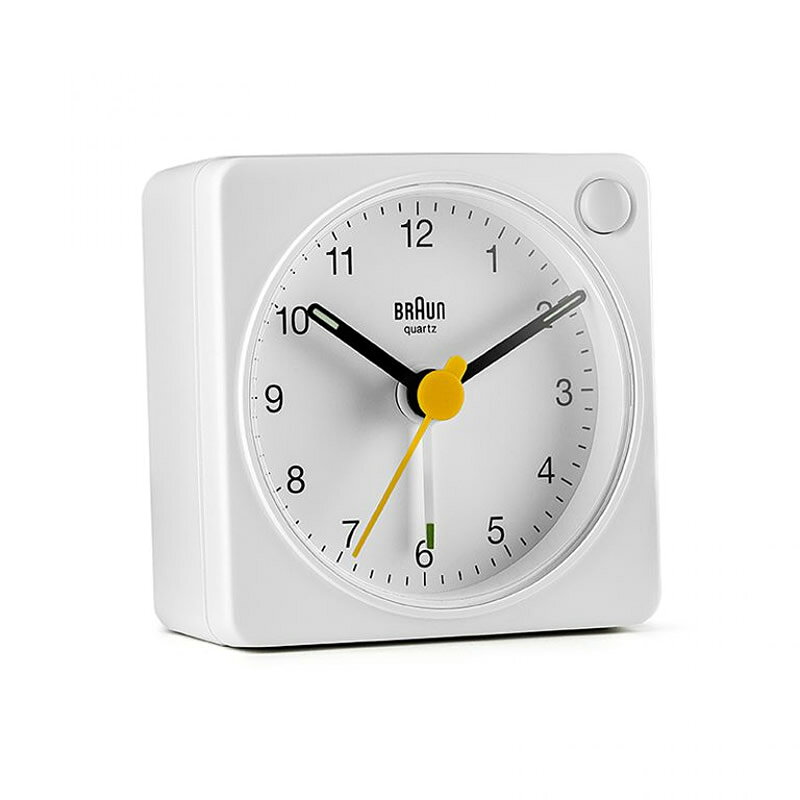 ブラウン アナログ 目覚まし時計/置き時計 アラーム付き ホワイト BC02XW BRAUN Analog Alarm Clock [2]