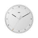 ブラウン アナログ 壁掛け時計/ウォールクロック ホワイト BC17W BRAUN Wall Clock(3)