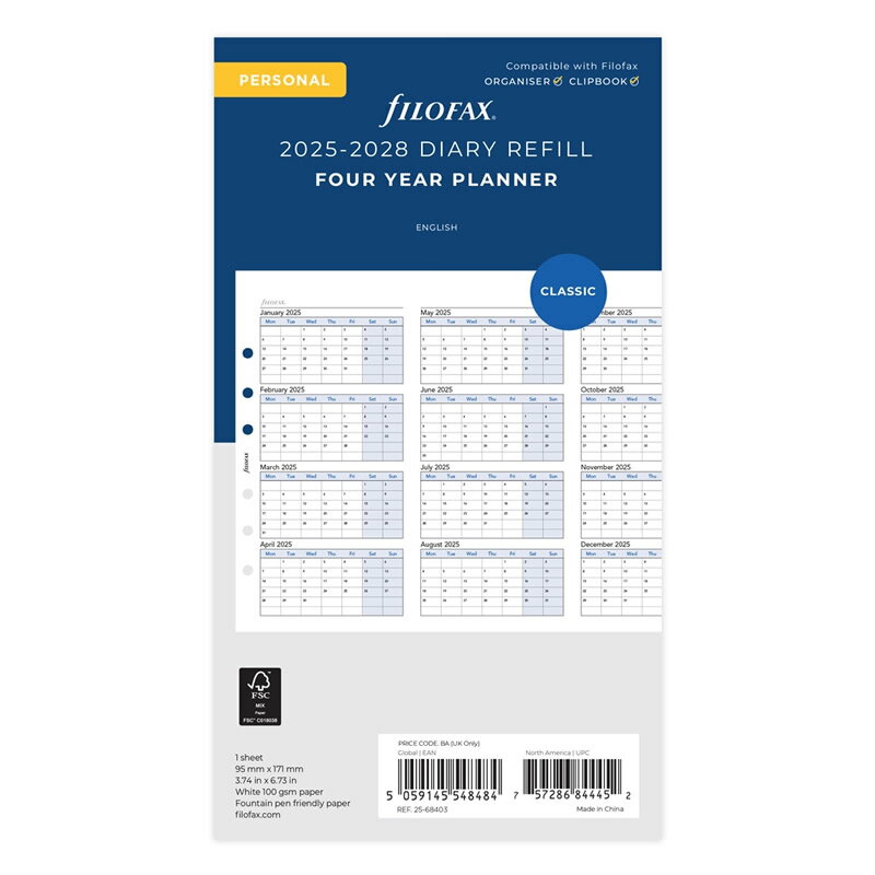 FILOFAX 2025ǯ ƥĢե Х֥ С륤䡼ץʡ 4ǯ 25-68403 եեå
