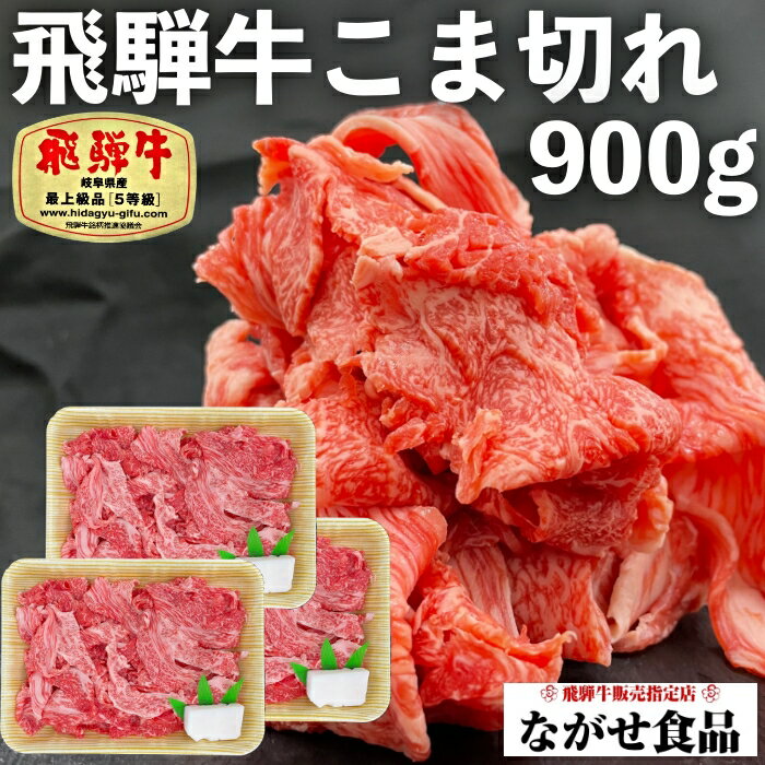 A5 等級 飛騨牛 こま切れ 切り落とし 900g (300g×3) 冷凍 【 送料無料 】 のし対 ...