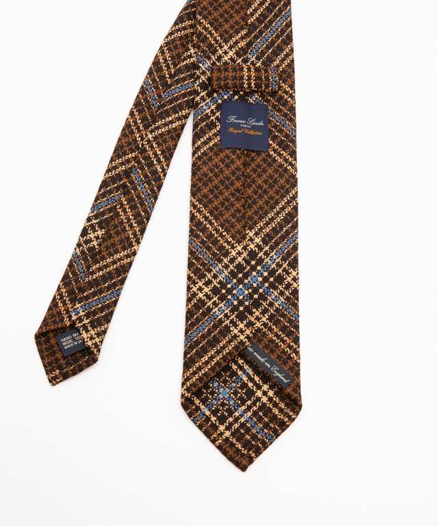 Franco Spada DORMEUIL（ウール）: ブラウン／ ネクタイ スーツ おしゃれ プレゼント ビジネス 小物おしゃれ フォーマル オフィスカジュアル 父の日