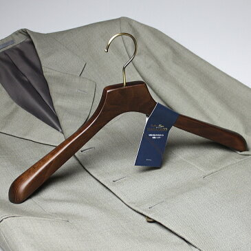 ハンガー木製 ジャケット メンズ BS-16 木製ハンガー バーなし アンティーク 45cm HANGER 名入れ可