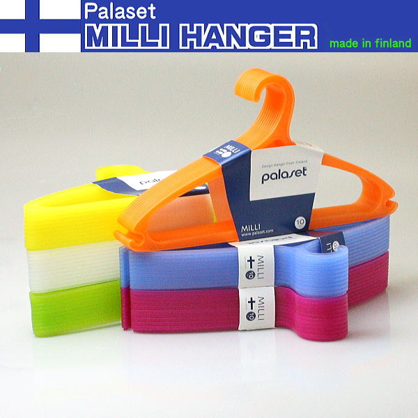 ハンガー プラスチック MILLIハンガー10本セット カラ