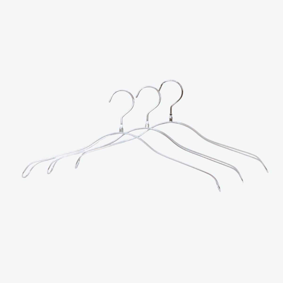 【スーパーSALE10%OFF】ステンレス ハンガー ステンレスセレクトハンガー3本組 洗濯ハンガー 物干し Tシャツ ブラウス 軽量 丈夫 金属 Yシャツ ワ...