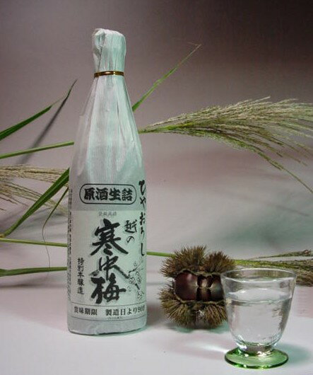 越の寒中梅特別本醸造原酒ひやおろし720ml 1