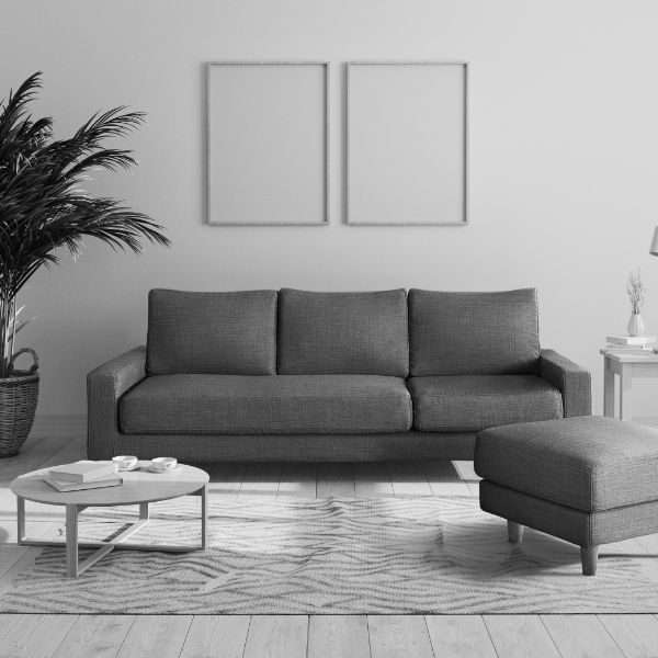 Rakuten - 組立設置付 高密度ウレタン 3人掛け肘付きソファ(ファブリックタイプ) 幅210cm ソファー コーナー おしゃれ 北欧 カフェ シンプル リビング