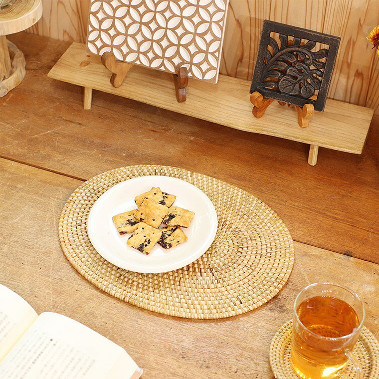 アタ プレイスマット S オーバル ランチョンマット お洒落 キュート ディスプレイ アジアン雑貨 エスニ..