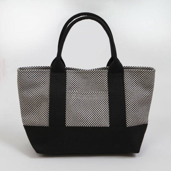 Rakuten - 三河木綿 sasicco OBIトート ミニ 消防刺子 刺し子織 トートバッグ tote グレー