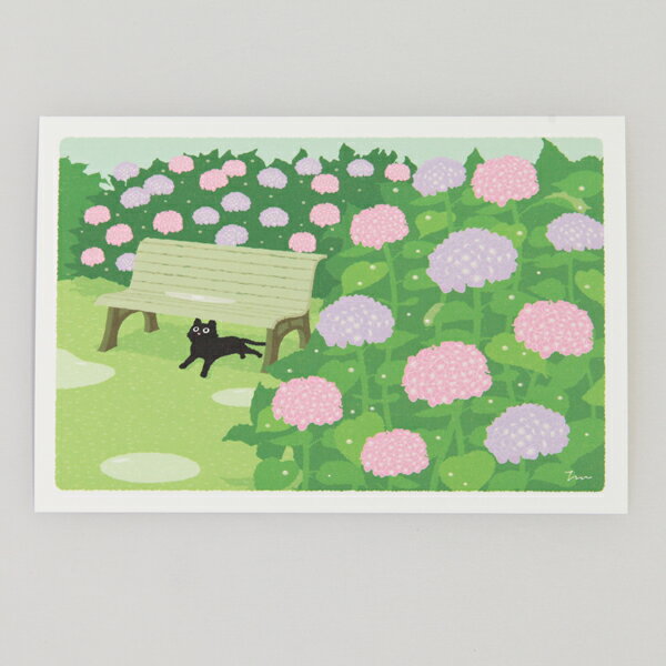 夏 たびねこ ポストカード あまやどり (c) もりとしのり ppk-462s メール便 ねこ 猫 ネコ 絵はがき y