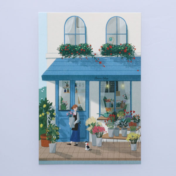 mint ポストカード 花屋 メール便 ねこ ネコ 猫 絵はがき