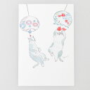 トコロコムギ ポストカード 風鈴にゃんこ (c)tocorocomugi メール便 ねこ 猫 ネコ 絵はがき