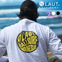 LAUT BALI SUR F ロングTシャツ メンズ レディース ユニセックス 長袖 サーフデザイン バックプリント