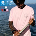 送料無料 3時間限定タイムセール早い者勝ち!! LAUT BALI SURF Tシャツ メンズ レディース 薄手 サマー サークルロゴ ユニセックス バックプリント 綿100%