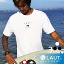 LAUT BALI SURF Tシャツ メンズ レディース 薄手 サマー サークルロゴ ユニセックス バックプリント 綿100%