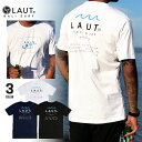 LAUT BALI SURF Tシャツ メンズ レディース ユニセックス バックプリント 波ロゴ サーフ カジュアル 半袖