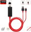 HDMI Lightning 変換ケーブル HDMI分配器 2m iPhone アイフォン ipad mini iPod スマホ高解像度 1080p 画面 ライトニング 充電 アダプタ テレビ出力