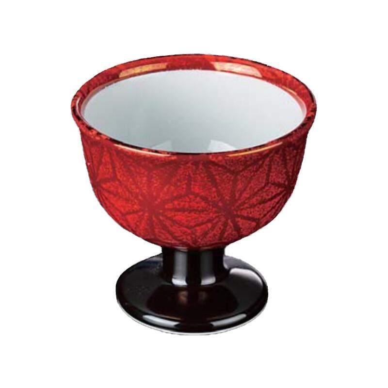 【送料無料】 有田焼 深 紅 麻葉紋 反馬上杯 小 7.8cm 高台中付 器 鉢 先付け 付出し お通し デザート 日本製 国産 おしゃれ ギフト 贈り物 贈答品 母の日 お祝い お返し 食事会 和食器 洋食器 茶碗 湯呑 マグカップ 飲食店 業務用 プロ使用 の 食器 等取り扱っております