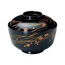 【送料無料】 木質 本漆塗 本金磨蒔絵 吸物椀 松川椀 松葉 流し 内 黒 10.9cm 8.5cm 漆器 漆 塗り 椀 お椀 汁椀 器 日本製 国産 おしゃれ...