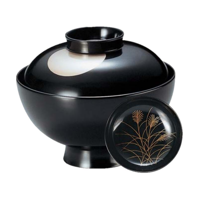 【送料無料】 木質 本漆塗 本金磨蒔絵 吸物椀 4寸 段付 仙才椀 名 月 内 黒 11.8cm 9.8cm 漆器 漆 塗り 椀 お椀 汁椀 器 日本製 国産 おしゃれ こだわり 伝統 ギフト 贈答品 父の日 母の日 敬老の日 お祝い 和食器 洋食器 飲食店 業務用 プロ使用 食器