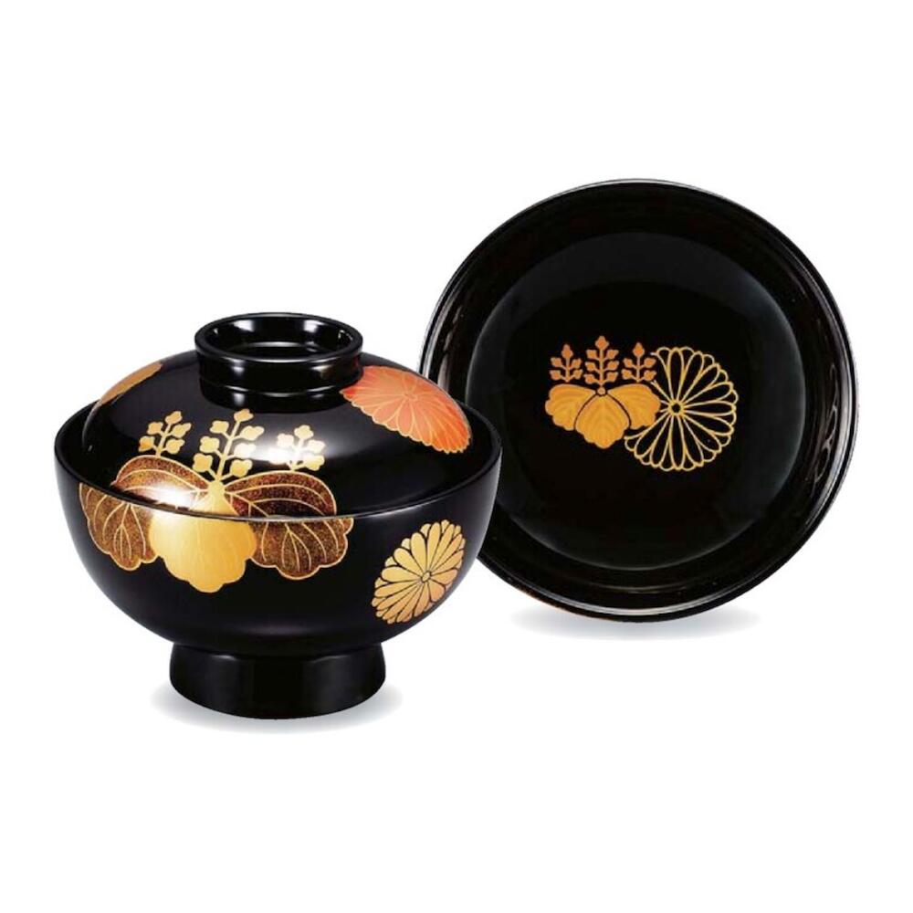 越前漆器 木製 手塗り 漆 手描き 蒔絵 木製 4.2寸 吸物椀 黒 高台寺 見返 菊 漆塗 12.2cm 10cm 漆器 漆 塗り 塗 越前塗 椀 お椀 器 日本製 国産 おしゃれ こだわり 伝統 プレゼント 贈り物 贈答品 父の日 母の日 敬老の日 お祝い 飲食店 業務用 プロ使用 プロ仕様 食器
