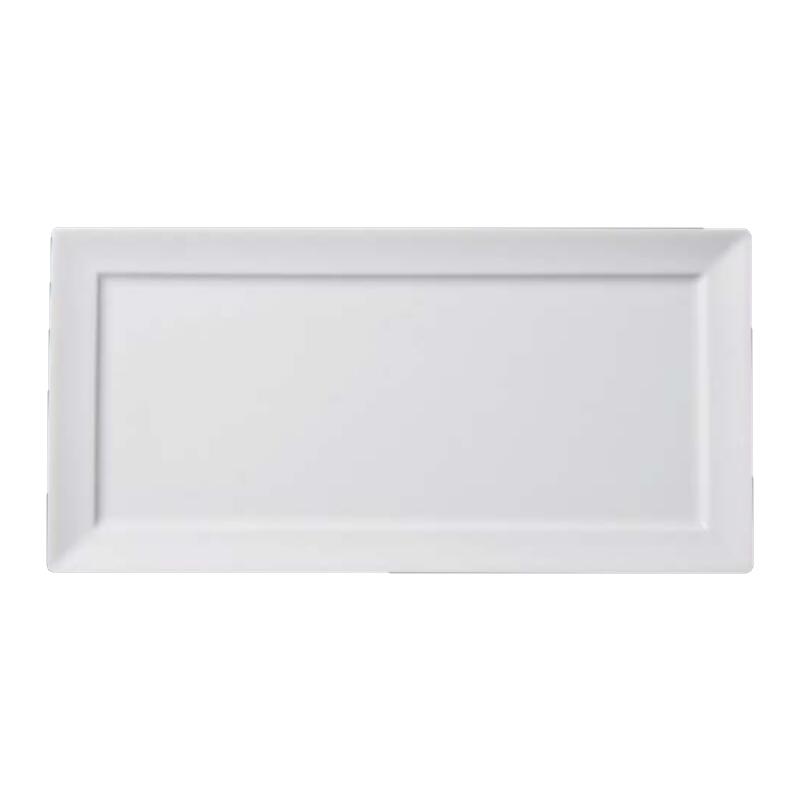 【送料無料】 洋陶 白磁 白い食器 32cm リム 長角皿 皿 角 角皿 長皿 プレート 日本製 国産 キレイ おしゃれ プレゼント 贈り物 贈答品 贈答用 父の日 母の日 敬老の日 お祝い 和食器 洋食器 箸置き マグカップ コーヒーカップ 飲食店 業務用 プロ使用 ビエ