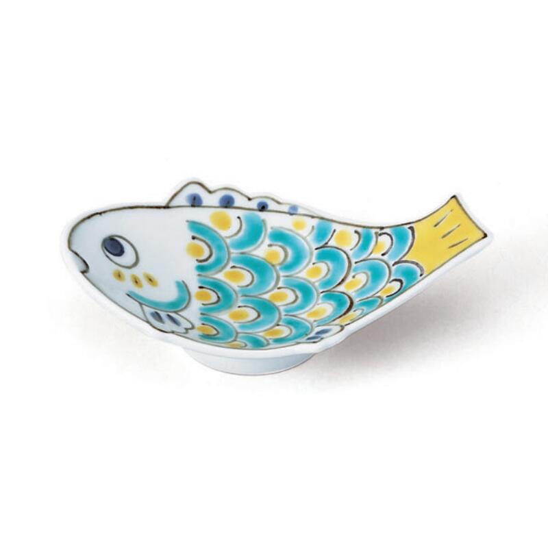【送料無料】 有田焼 色絵 魚 小付 14.2cm 皿 前菜 先付け 付出し お通し 甘味 デザート 日本製 国産 おしゃれ ギフト プレゼント 贈り物 贈答品 母の日 お祝い お返し 食事会 パーティー 和食器 洋食器 飲食店 業務用 プロ使用 食器