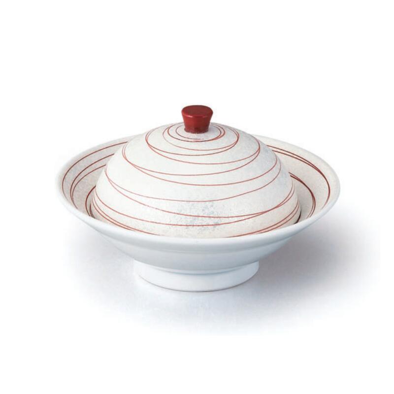 【送料無料】 有田焼 レッド パール 乱線 丸 小 蓋物 13.4cm 蓋向 煮物 珍味 炊合せ あんかけ 蒸し料理 日本製 国産 おしゃれ ギフト プレゼント 贈り物 母の日 お祝い 食事会 パーティー 和食器 洋食器 茶碗 湯呑 飲食店 業務用 プロ使用 の 食器 等取り扱っております