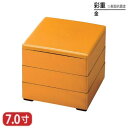 【送料無料】 樹脂 重 彩重 表面 抗菌 塗 金 7寸 3段 21cm お重 重箱 一段 二段 三段 弁当 お弁当 日本製 国産 おしゃれ こだわり 迎春 正月 新年 お花見 紅葉狩り 運動会 食事会 お祝い 和食器 洋食器 飲食店 業務用 プロ使用 食器