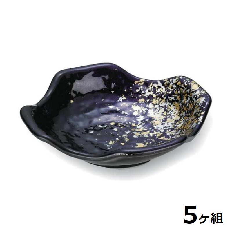 【送料無料】 【5個セット】 Shellmine シェルミン ( バイオマス食器 ) 隅切角鉢 130 隅切 角 鉢 箔 舞踊塗 13cm 150cc 食洗器対応 耐熱温度 200℃ 全面塗装品 非プラスチック 地球環境 エコ 日本製 国産 食器洗浄機 陶器 漆器 塗 食器 和食器 洋食器 飲食店 業務用 金 銀