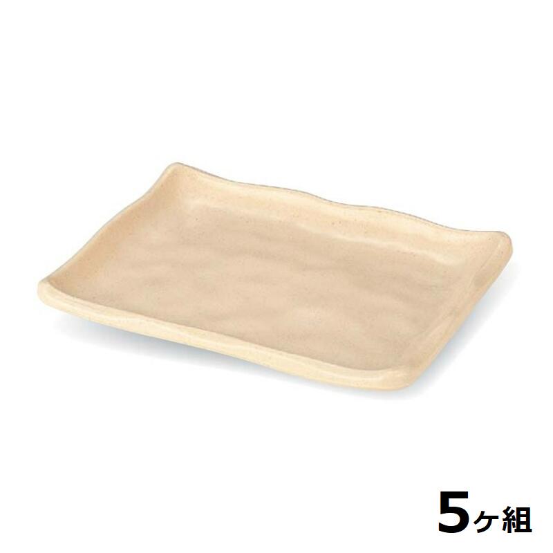 【送料無料】 【5個セット】 Shellmine シェルミン ( バイオマス食器 ) 長角皿 140 長 角 皿 粉引 ( 汚染防止加工塗 ) 14cm 食洗器対応 耐熱温度 200℃ 全面塗装品 非プラスチック 地球環境 エコ 日本製 国産 食器洗浄機 陶器 漆器 塗 食器 和食器 洋食器 飲食店 業務用