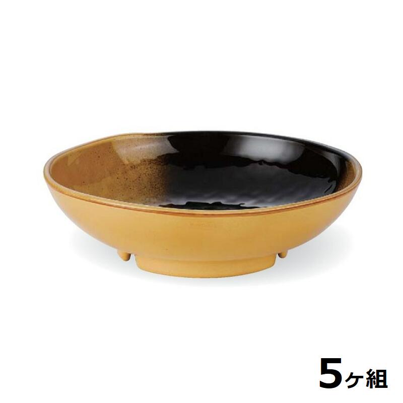 【送料無料】 【5個セット】 Shellmine シェルミン ( バイオマス食器 ) 浅型丸鉢 161 浅 型 丸 鉢 黄 瀬戸塗 16.1cm 480cc 食洗器対応 耐熱温度 200℃ 全面塗装品 非プラスチック 地球環境 エコ 日本製 国産 食器洗浄機 陶器 漆器 塗 食器 和食器 洋食器 飲食店 業務用