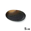 【送料無料】 【5個セット】 Shellmine シェルミン ( バイオマス食器 ) 楕円皿 165 楕円 皿 金 吹 茶 タタキ塗 16.5cm 食洗器対応 耐熱温度 200℃ 全面塗装品 非プラスチック 地球環境 エコ 日本製 国産 食器洗浄機 陶器 漆器 塗 食器 和食器 洋食器 飲食店 業務用