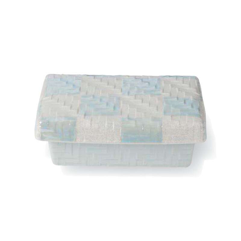 【送料無料】 有田焼 向付 青 白 磁 市松 ラスター カゴ 目 蓋物 16.4cm 10.6cm 6.5cm 器 鉢 刺身 焼物 天ぷら 揚物 盛り付け 日本製 国産 おしゃれ ギフト プレゼント 贈り物 母の日 お祝い 食事会 パーティー 和食器 洋食器 飲食店 業務用 プロ使用 食器