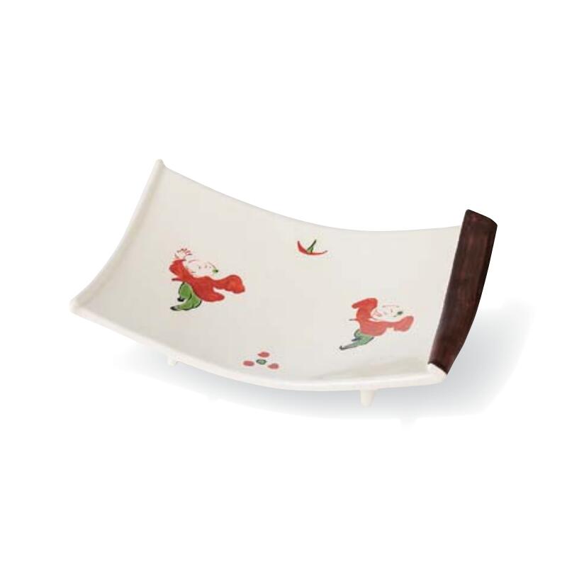 【送料無料】 有田焼 皿 古 赤 絵 童子 一方折 長角 焼皿 18.7cm 13cm 4.8cm 長皿 長手 長手皿 刺身 寿司 焼物 天ぷら 揚物 日本製 国産 おしゃれ ギフト プレゼント 贈り物 母の日 お祝い お返し 食事会 パーティー 和食器 洋食器 飲食店 業務用 プロ使用 食器