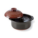 【送料無料】萬古焼 銀 峯 菊 花 アメ ごはん鍋 5合 炊 直火 28cm 26cm 17cm 万古焼 鍋 直火可 ごはん ご飯 御飯 ガス コンロ 日本製 ...