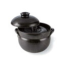 【送料無料】萬古焼 利行 黒 釉 ごはん鍋 4合 炊 直火 25cm 21cm 18cm 万古焼 鍋 直火可 ごはん ご飯 御飯 ガス コンロ 日本製 国産 お...