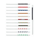 【全24種A12種】 リユース プラ ストロー PBT 樹脂 製 絵 柄 入り 21.3cm 耐熱 食洗器対応 リユースストロー マイストロー エコ トレンド ...