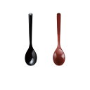 PBT 樹脂 カトラリー カレー スプーン 黒 朱 17.6cm 赤 耐熱 食洗機対応 レンジ対応 シチュー 日本製 国産 おしゃれ 食卓 新生活 引っ越し お...