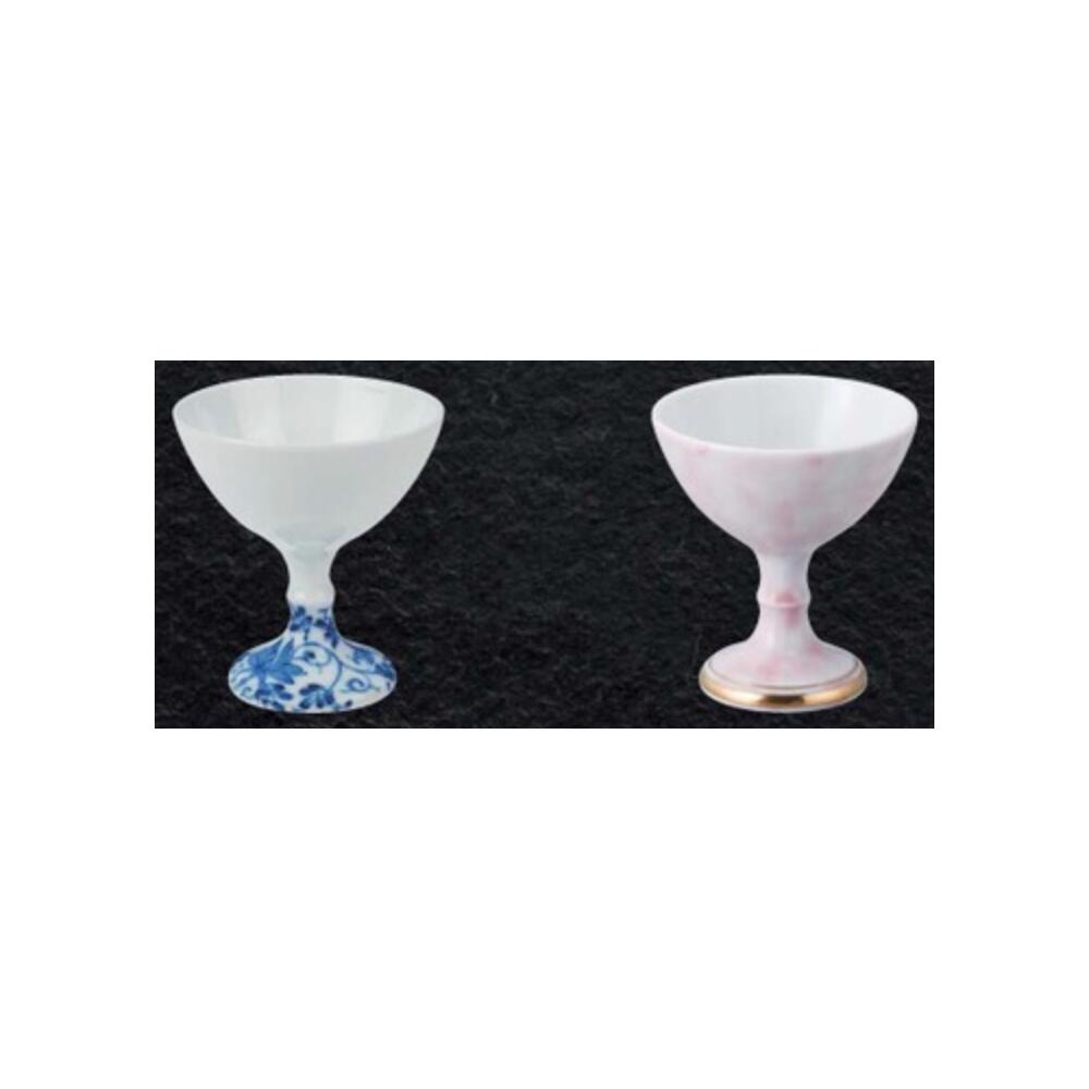 有田焼 染付 花 唐草 ピンク 叩き 金 Y型 グラス 6.2cm 高台小付 器 鉢 先付け 付出し お通し デザート 白 ホワイト 青 ブルー 紺 ネイビー ゴールド 日本製 国産 おしゃれ ギフト プレゼント 贈り物 母の日 お祝い 和食器 洋食器 中華食器 飲食店 業務用 プロ使用 食器