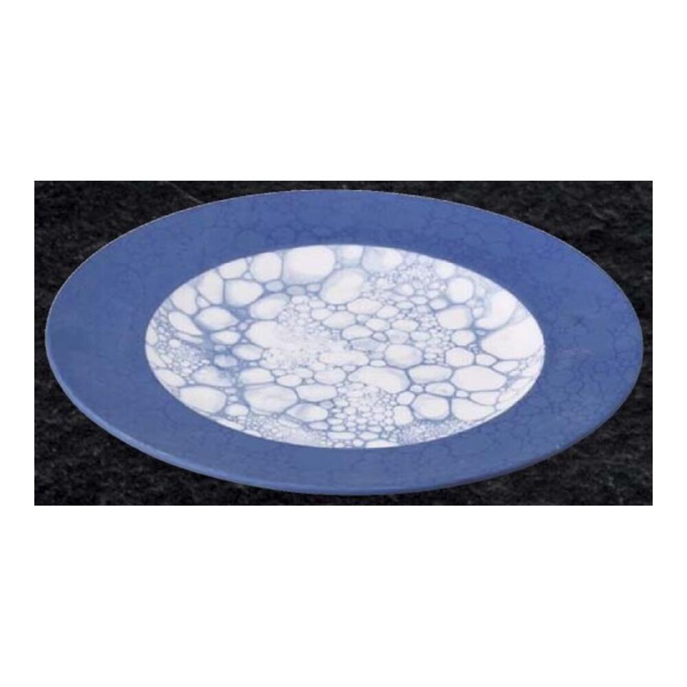 有田焼 ルリ マット ルリ 月面 7寸 洋皿 21.5cm 皿 丸皿 丸 中皿 刺身 焼物 揚物 天ぷら 前菜 サラダ パスタ 盛り付け 青 ブルー 白 ホワイト 日本製 国産 おしゃれ ギフト プレゼント 贈り物 母の日 お祝い 和食器 洋食器 中華食器 飲食店 業務用 プロ使用 食器