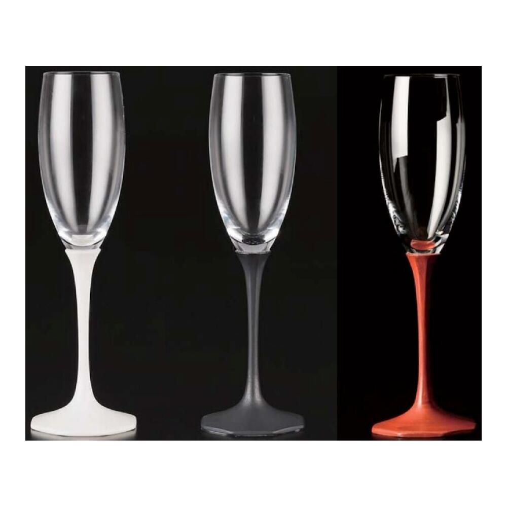 有田焼 シャンパン フルート 化粧箱 入り 陶器 白 黒 赤 八角 脚 4.7cm 175ml グラス 酒器 酒 洋酒 スパークリングワイン カクテル ホワイト ブラック レッド 透明 クリア ガラス 日本製 国産 おしゃれ 贈り物 父の日 母の日 和食器 洋食器 中華食器 飲食店 業務用 プロ使用